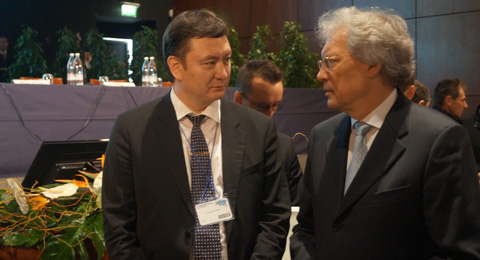 K.V.Krohin and Russian Ambassador Sergey Razov in Italy.