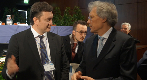 K.V.Krohin and Russian Ambassador Sergey Razov in Italy.