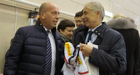 Match Milan-Moscow in 2014.